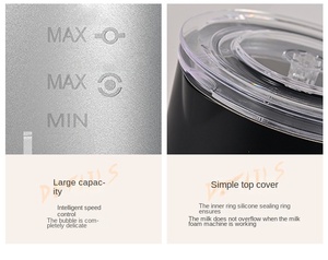 <span class=keywords><strong>Mousseur</strong></span> à <span class=keywords><strong>lait</strong></span> 4 en 1 <span class=keywords><strong>et</strong></span> <span class=keywords><strong>chauffe</strong></span>-<span class=keywords><strong>lait</strong></span> portable, silencieux <span class=keywords><strong>et</strong></span> facile à nettoyer - Product Image 5