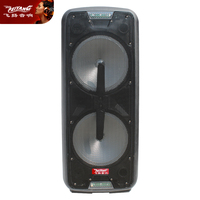 Woofer Instrument PA DJ double 12 pouces alimenté par le sol Active Blue Tooth chariot professionnel Portable acoustique Audio haut-parleur