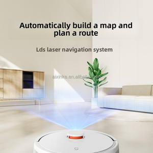 หุ่นยนต์ดูดฝุ่นถูพื้นแบบเปียกและแห้ง5000Pa Mi <span class=keywords><strong>Mijia</strong></span> <span class=keywords><strong>3C</strong></span> รุ่นที่ปรับปรุงแล้วสำหรับ <span class=keywords><strong>Xiaomi</strong></span> APP SMART - Product Image 4