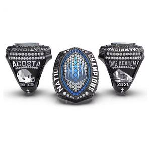 แหวนแชมป์โลหะเคลือบสีเงินสีทองโลโก้แบบออกแบบได้ตามต้องการ - Product Image 1