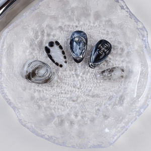 Étoile noire personnalisée 3d fait à la main réutilisable acrylique Y2k presse sur les <span class=keywords><strong>ongles</strong></span> 10 pièces marque privée <span class=keywords><strong>faux</strong></span> <span class=keywords><strong>faux</strong></span> <span class=keywords><strong>ongles</strong></span> Art en gros avec de la <span class=keywords><strong>colle</strong></span> - Product Image 2