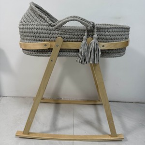 Cesto di Mosè per Neonati e Bambini Fatto <span class=keywords><strong>a</strong></span> <span class=keywords><strong>Mano</strong></span>, 100% Naturale in Foglie di Mais Organico, Bellissima Decorazione per la Cameretta 2026 - Product Image 3