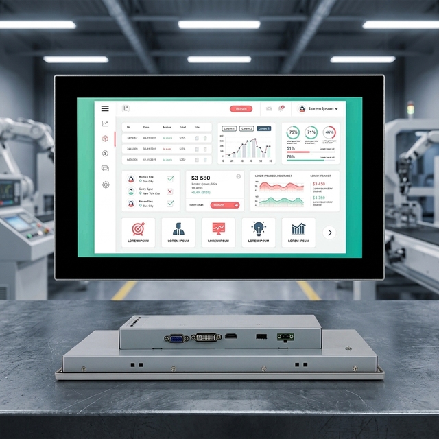 Best Value 15.6 Inch FHD Industrial Touch Monitor 10-Point PCAP IP66 Panel Display