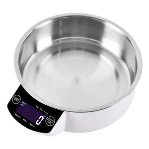 Bilancia da cucina impermeabile parlante manuale con pesatura a colori 1kg di informazioni nutrizionali - Product Image 1