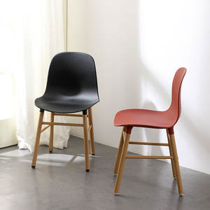 Dining Chair With <b>Backrest</b> Wood Legs Nordic Style Modern Design For Restaurant And Home Use - Product Image 2