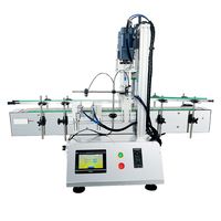 Machine de remplissage et de bouchage de bouteilles de petite taille en verre et en plastique pour eau, huile, jus, liquide, machine de remplissage d'huile pour engrenages de table YK