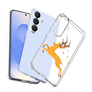 Nouvel arrivage Coque transparente à dessin coloré pour Samsung <span class=keywords><strong>Galaxy</strong></span> S26 Couverture de téléphone portable antichoc en acrylique transparent - Product Image 3