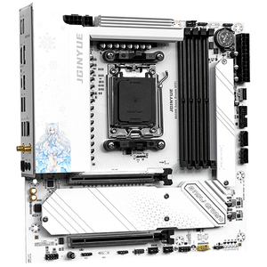 เมนบอร์ด New B850M Snow Dream WiFI AM5 รองรับหน่วยความจำ 192G PCIe 5.0x4 สำหรับเดสก์ท็อปเกมมิ่ง เมนบอร์ด B850M พร้อมช่องใส่หน่วยความจำสี่ช่อง - Product Image 4