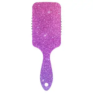 Benutzer definierte Logo Sparkling Hair Brush für Wet & Dry Hair Grip Weiche Borsten für Anti Static & Frizz Luftkissen Kamm für Frauen Mädchen