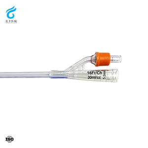 Cathéter de <span class=keywords><strong>Foley</strong></span> en silicone stérile jetable à 2 voies et 3 voies avec ballonnet, tailles Fr6 Fr8 Fr10 Fr12 Fr14 Fr16 Fr18 Fr20 Fr22 Fr24 - Product Image 2