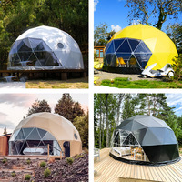 Dôme Géodésique Prix Usine pour Glamping Extérieur Igloo Maison Dôme avec Salle de Bain Préfabriqué