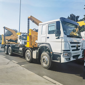 Camión grúa de carga lateral Sinotruck Howo 8X4 de 12 ruedas, 371HP/400HP, diésel, con volante a la derecha/izquierda, de bajo precio - Product Image 5