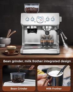 <span class=keywords><strong>Cafetera</strong></span> Eléctrica PANCERKA Profesional para Espresso y Cappuccino, <span class=keywords><strong>Programable</strong></span> para Uso Doméstico o Comercial, Portátil para Hoteles - Product Image 5