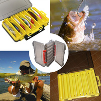 Boîte de rangement multifonctionnelle Baiyuheng à 5 compartiments en plastique pour leurres et appâts, boîte à pêche mixte