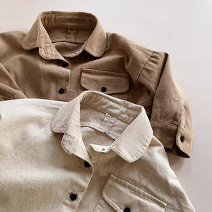 Vêtements pour bébés garçons et filles en jean, manteau d'extérieur, style tendance, veste pour enfants, couleur unie, sûre et confortable, vêtements pour bébés, printemps - Product Image 6