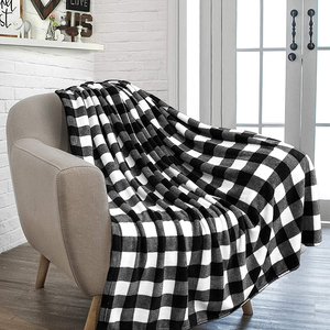 Cổ điển Heavyweight ấm mềm in flannel sang trọng chăn Vua Kích thước mềm mờ chăn cho ghế sofa giường - Product Image 2