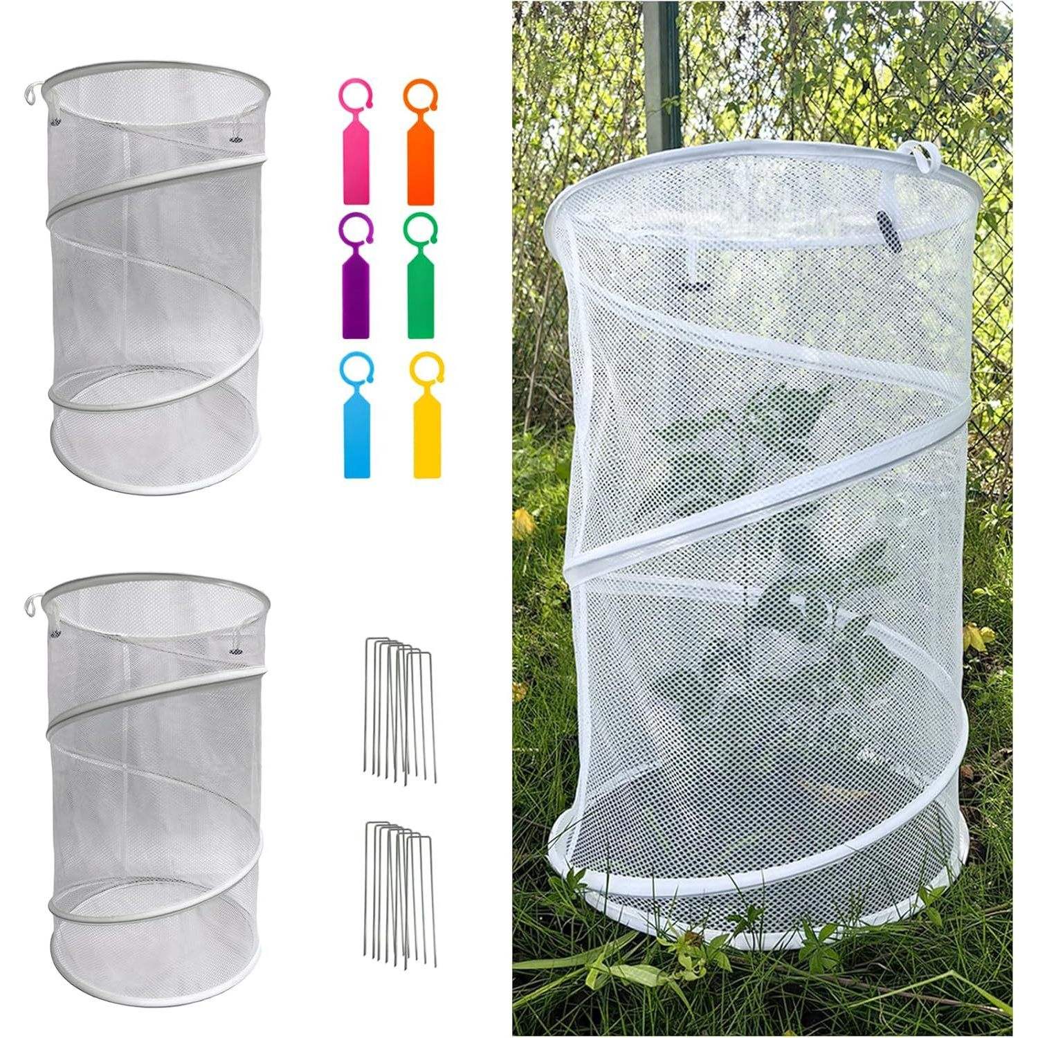 1 สีขาว + หมุดยึดรูปตัวยู 4 อัน + การ์ดป้าย 6 ใบ