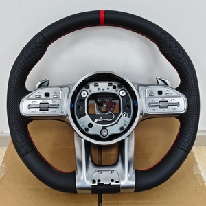 Volante de Cuero Premium para <span class=keywords><strong>Mercedes</strong></span> <span class=keywords><strong>Benz</strong></span> W639 C43 C63 C63S C117 W639 C43 C63 G55 - Product Image 1
