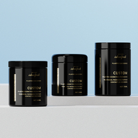 Pots transparents en plastique de 480ml 500ml 600ml 750ml cosmétiques pour le corps crème pour le visage crème pour animaux de compagnie avec couvercle