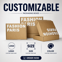 Boîte d'expédition pliable en carton ondulé personnalisée avec logo couleur, gaufrage et revêtement UV pour produits de vente au détail