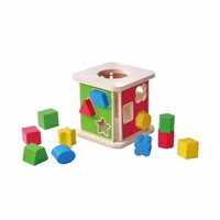 Juguete Educativo Montessori de Madera, Juguetes de Madera para Bebés, Caja de Clasificación de Formas para Niños