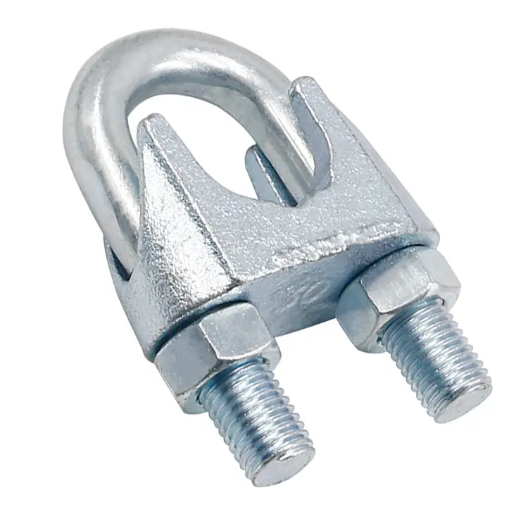 Qingdao factory sale electric galvanized DIN741 wire rope clip for fasten