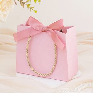 Sac d'emballage présent prêt à expédier accepté de petites quantités de commande CSMD personnaliser des sacs-cadeaux portables roses vierges pour une utilisation marketing - Product Image 6