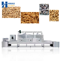 Horno de microondas continuo de túnel de escala industrial multifunción tipo cinta transportadora horno de secado de microondas