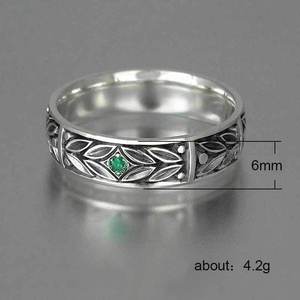 Anello in Argento Anticato Unisex, Accessorio Minimalista Vintage per Uso Quotidiano - Product Image 5