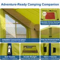 Tente de camping gonflable TOURUS, tente gonflable à colonnes d'air, tente gonflable commerciale