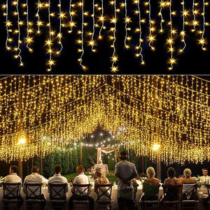 <span class=keywords><strong>Guirnalda</strong></span> de Luces LED Solares en Forma de Carámbanos, Lámpara de Hadas Navideña para Exteriores, Decoración para Bodas, Fiestas, Jardín y Hogar - Product Image 6