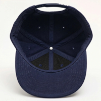Casquette Snapback structurée à 5 panneaux personnalisée, bord plat, coton sergé de haute qualité, broderie 3D, casquette de baseball OEM ODM