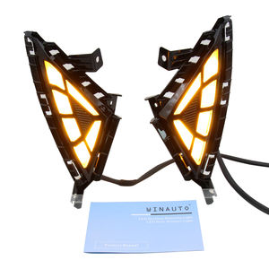 WINAUTO Nuevo Diseño de Faros Antiniebla LED Integrados con Luces de Circulación Diurna para <span class=keywords><strong>Hyundai</strong></span> Elantra 2020-<span class=keywords><strong>2022</strong></span>, Marco de Faros Antiniebla + Luz Diurna - Product Image 1