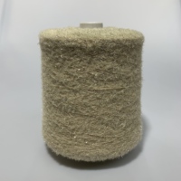 1,3 cm Silber 100% Nylon Lurex-Draht Weiches DIY Strickgarn für Pullover Schal Anti-Pilling Häkelgarn Nerz