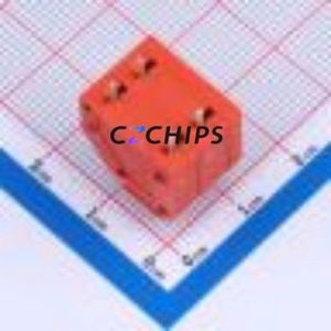 874-DR/02 Spring Terminal Block Through hole Component (THT),P=5mm Connector 5mm Red Through Hole 2P - Product Image 2