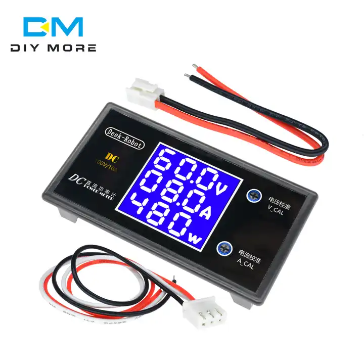 dc 0-100v 10a 1000w lcd digitale voltmetro amperometro wattmetro