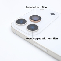 Protection d'objectif d'appareil photo en verre trempé anti-rayures pour iPhone 17 16 Pro 15 14 13 12 Pro Max, installation facile