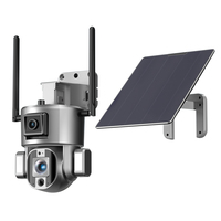 Y5 Solar-Powered 4K Outdoor AI PTZ Battery Security Camera With 4G Mobile Dual-Lens and 9W Solar Panel