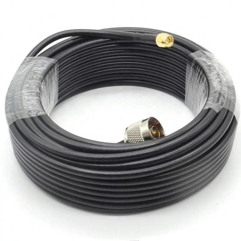 Beste Kwaliteit 50ohm Lmr 400 Lmr-400 Lage Verlies Coaxiale Kabel Rol Caple Omni Antenne Kabel Kablo Lmr 400 100M 50 Voet 30 Meter 10 M