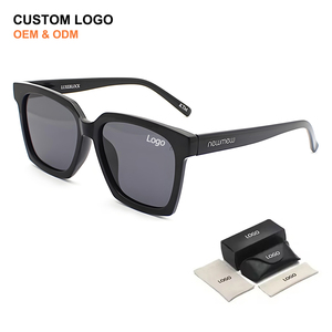 Wholesale Custom Logo UV400 Protection Men's Sun Glasses Classic Oversized Square Frames High Quality Sunglasses for Women Men - Product Image 1