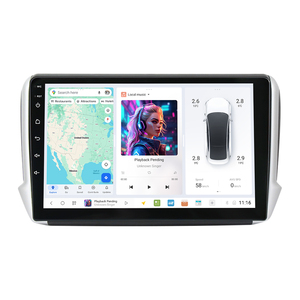 MEKEDE DUDU7 Car-<span class=keywords><strong>play</strong></span> GPS Navigation Lecteur Multimédia Android Car Audio Radio Auto pour Peugeot <span class=keywords><strong>2008</strong></span> 2013-2020 - Product Image 1