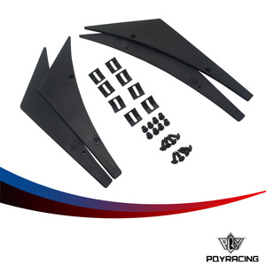 Déflecteurs de vitres de voiture en plastique noir, pare-pluie, déflecteurs d'air avant pour pare-chocs automobile 2015 PQY-BS21 - Product Image 5
