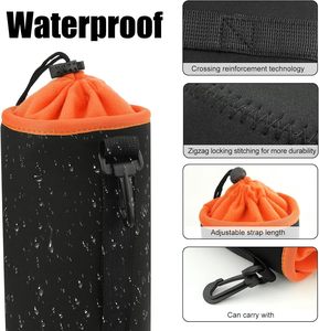 กระเป๋าใส่เลนส์กล้องนีโอพรีนกันกระแทกหนาพร้อมเชือกปรับได้สำหรับกล้องดิจิตอลนิคอน โซนี่ เอสแอลอาร์ ดีเอสแอลอาร์ - Product Image 3