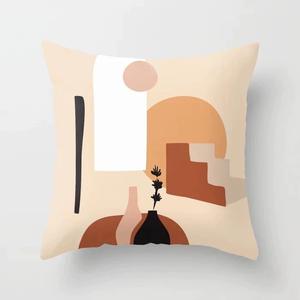 Cuscino per cuscino semplice moderno con piante tropicali e piante verdi con piccolo dipinto a <span class=keywords><strong>inchiostro</strong></span> naturale fresco - Product Image 4