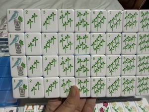 Usine de Mahjong Premium |   Ensemble Menthe & Roses (avec tapis) Prêt à être expédié à tout moment - Product Image 6