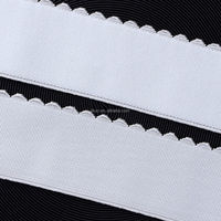 Moustiquaire en Nylon souple, bord de piquet élastique pour lingerie, 10mm