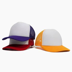 Casquettes de baseball pour enfants en maille respirante, personnalisables avec logo brodé ou imprimé, 5 panneaux, style camionneur, pour la plage, vente en gros - Product Image 2