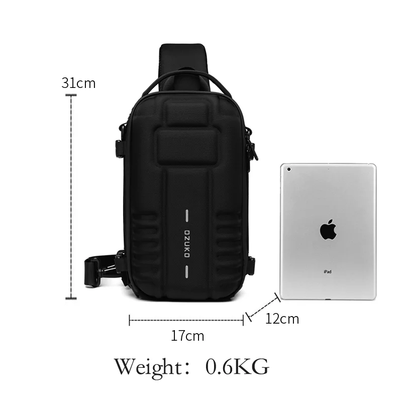 Ozuko 9565 Tactical Sling Bag - Trendy & Waterproof Design