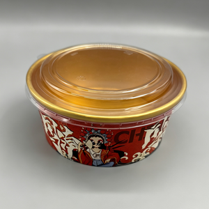 Bol en papier enduit d'aluminium, PET et PE avec couvercles, étanche, résistant à l'huile, personnalisable en poids, taille et impression, pour fêtes, festivals, usine de bols alimentaires - Product Image 4