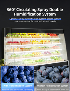 Refrigerador Vertical Comercial <span class=keywords><strong>Abierto</strong></span> para Exhibición de Frutas y Verduras para <span class=keywords><strong>Supermercado</strong></span> - Product Image 3